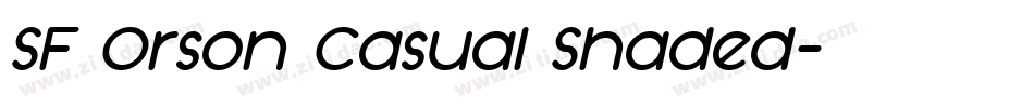 SF Orson Casual Shaded字体转换